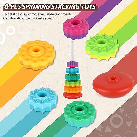 Montessori Rainbow Stacking Tower