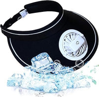 Rechargeable Rotating Fan Hat With Light