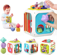 7in1 Montessori Shape Sorting Cube Toy