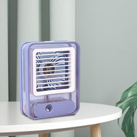 Transparent Spray & Light Air Conditioning Table Fan
