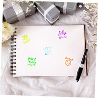 6Pcs Mini Self Inking Reward Stamp Set