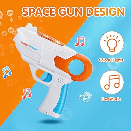 Battery Operated Cool Bubble Gun With Light & Sound