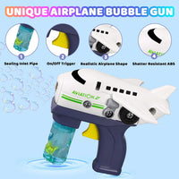 DIY Puzzle Aircraft Bubble Blowing Gun