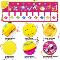 Musical Floor Piano Mat with Animal Sounds