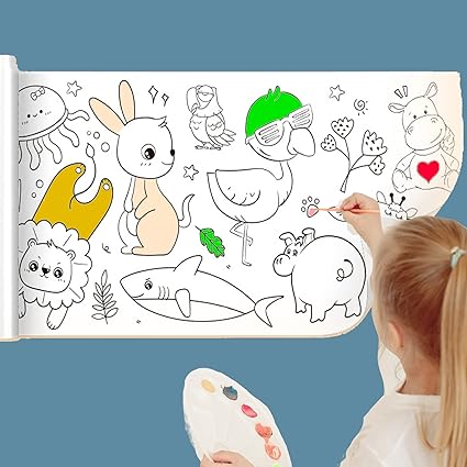 Kids Drawing Art Paper Roll Educational Tool