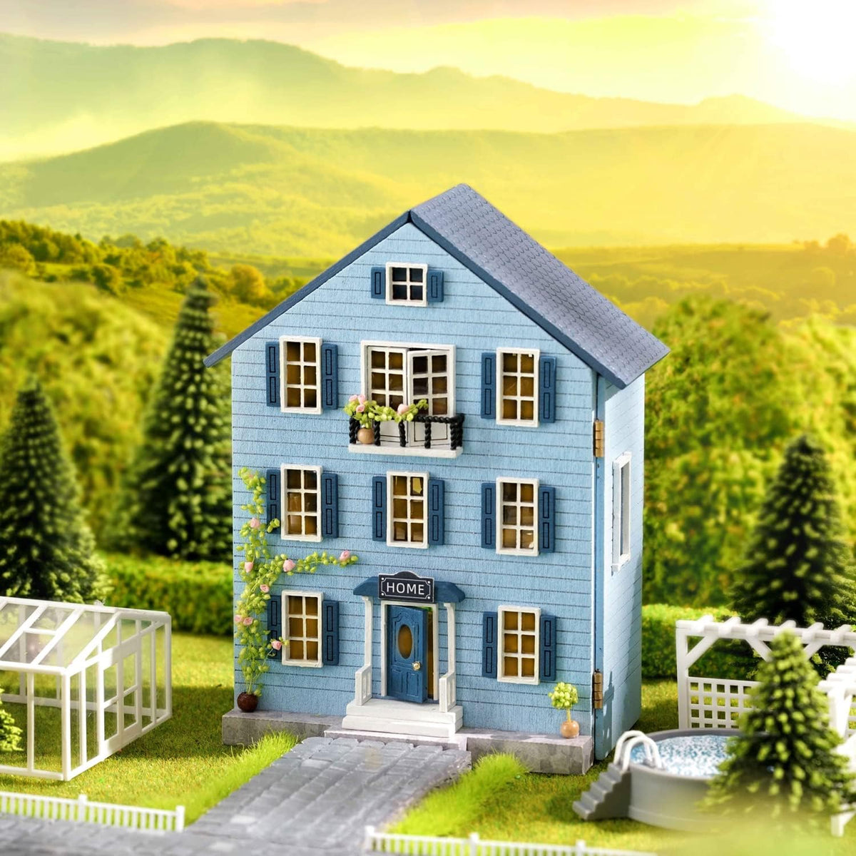 DIY Miniature Molan House With LED Lights