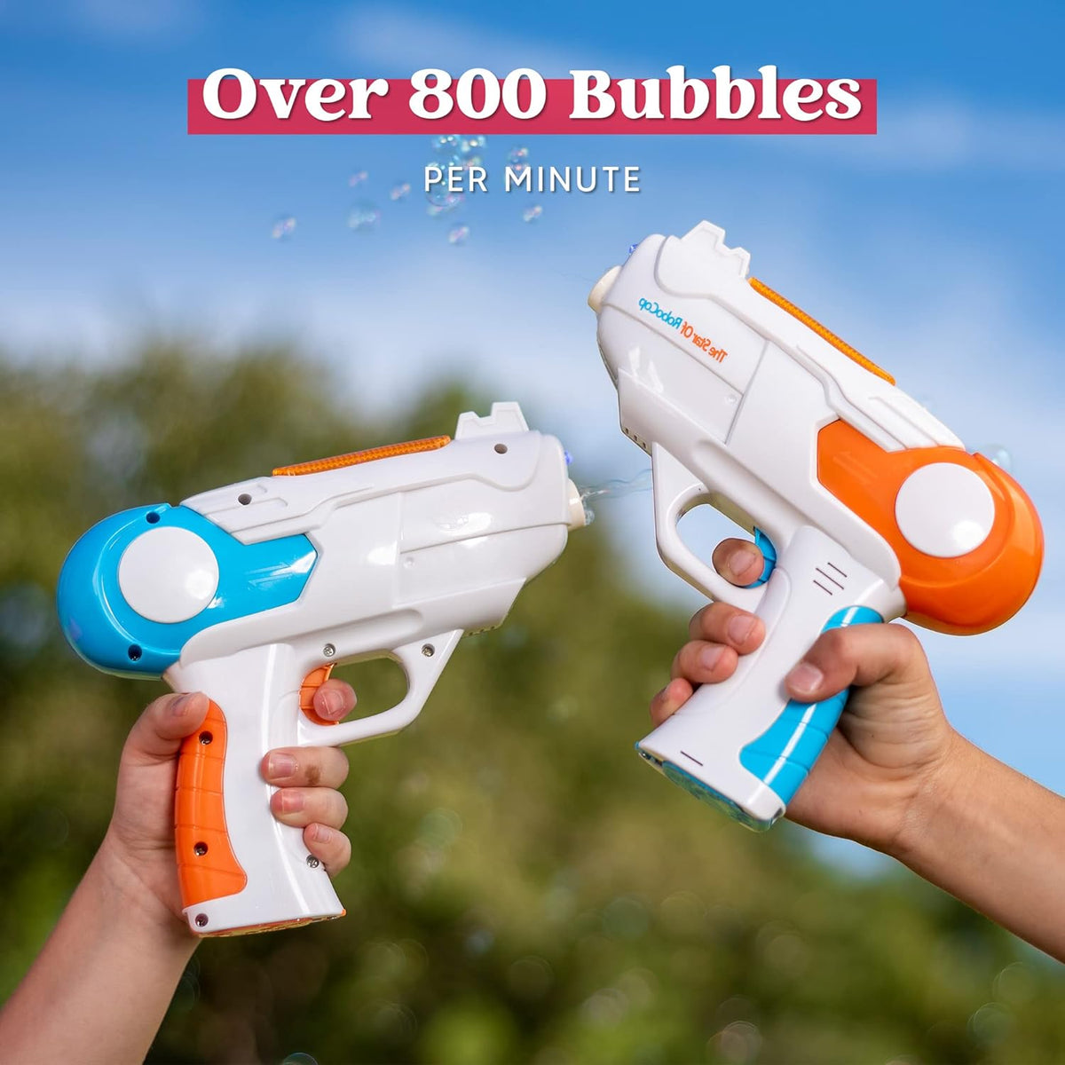 Battery Operated Cool Bubble Gun With Light & Sound