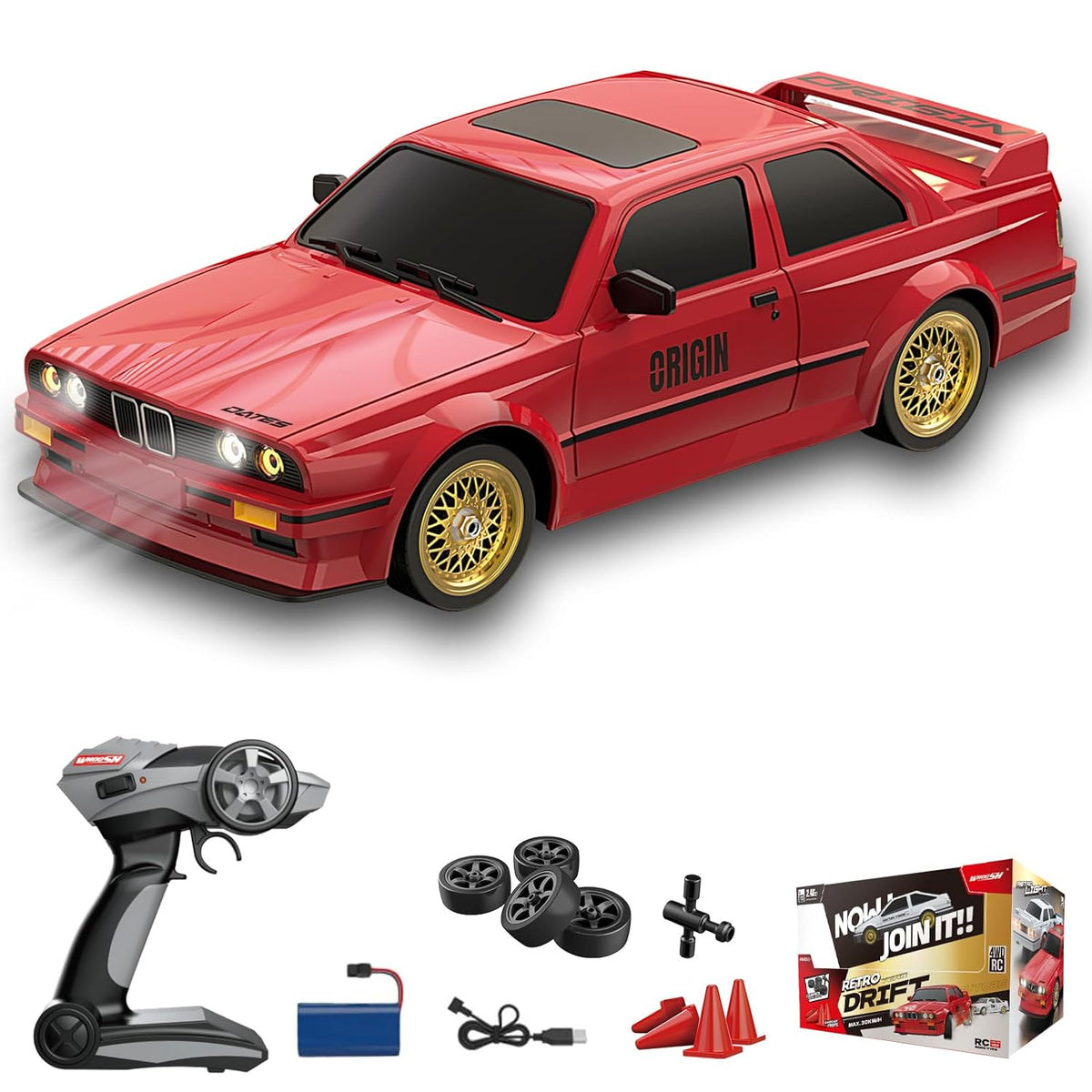 2.4G RC 30Km/h 4WD BMW E30 Drifting Car