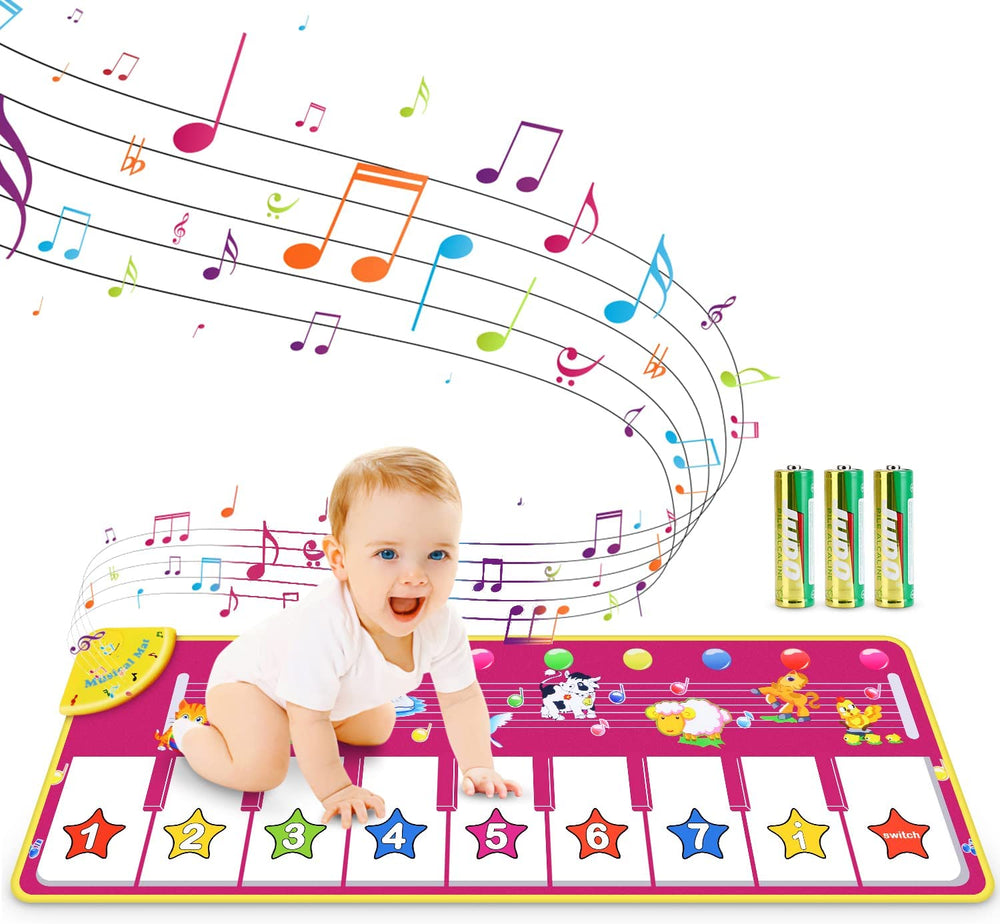 Musical Floor Piano Mat with Animal Sounds