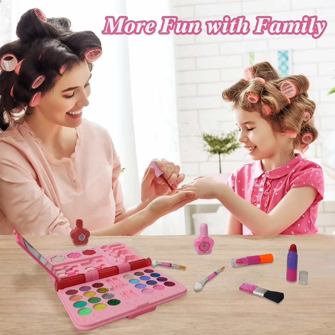 46Pcs Realistic Girls Foldable Makeup Kit