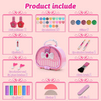 46Pcs Mini Realistic Girls Beauty Handbag