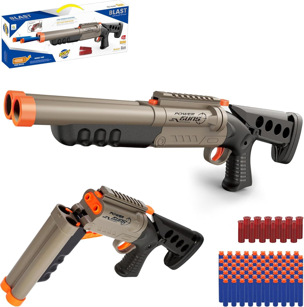 Manual Double-Barreled Blast Soft Bullet Shooting Gun