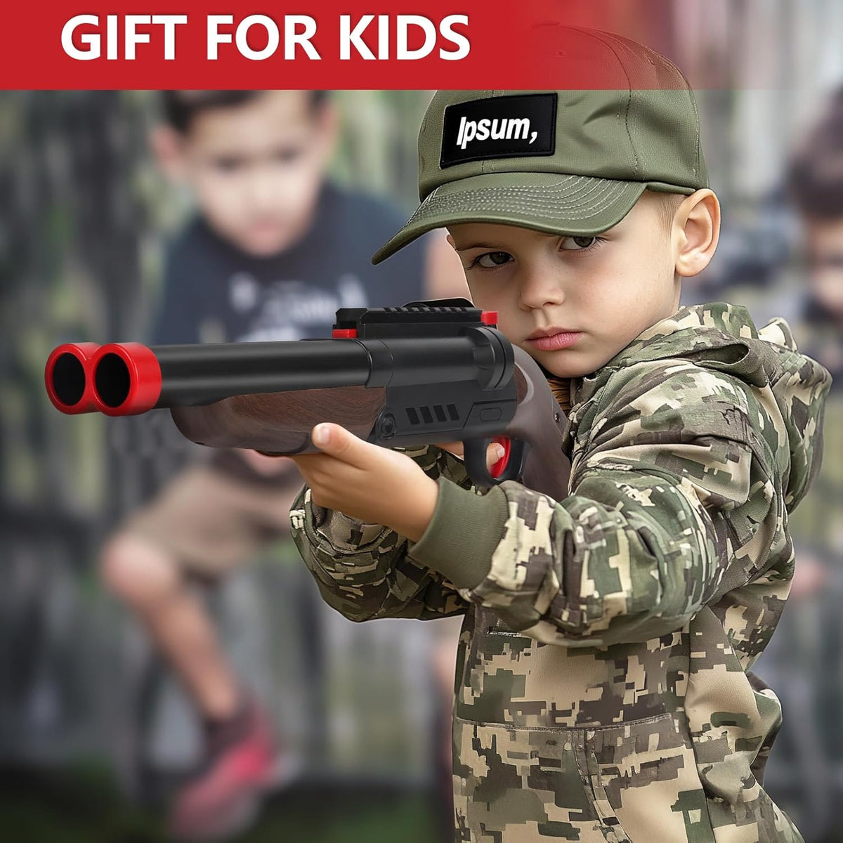 Manual Classic Double-Barrel Soft Bullet Shooting Gun