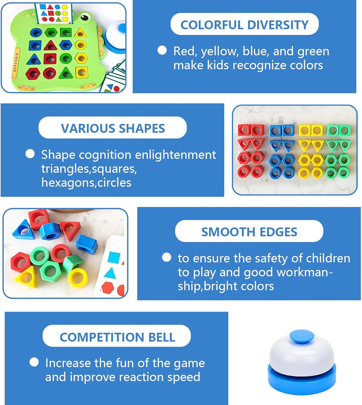 Dinosaur Pairing Shape Puzzle Game
