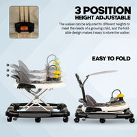 4in1 Portable Baby Musical Walker