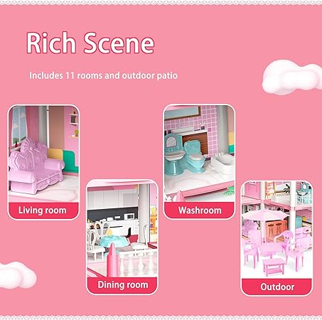DIY Villa Doll House For Girls