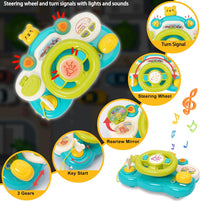 Multi-functional Kids Cute Musical Steering Wheel