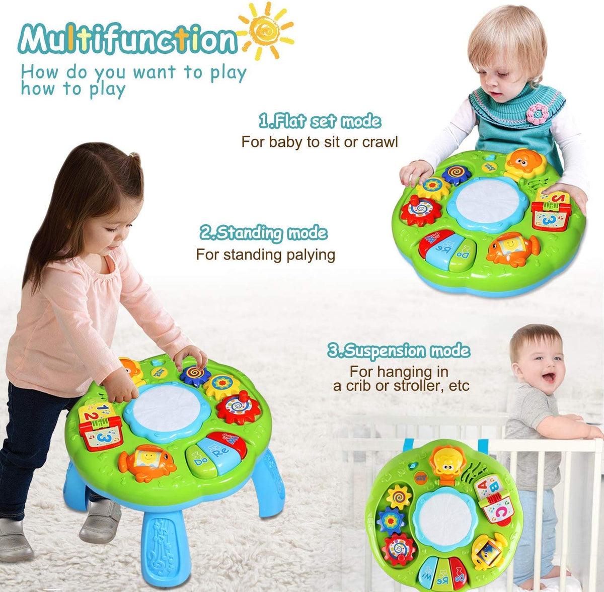 2in1 Toddlers Musical Activity Table