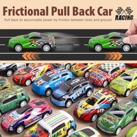 48Pcs Mini Pullback Cars Set With Storage Box