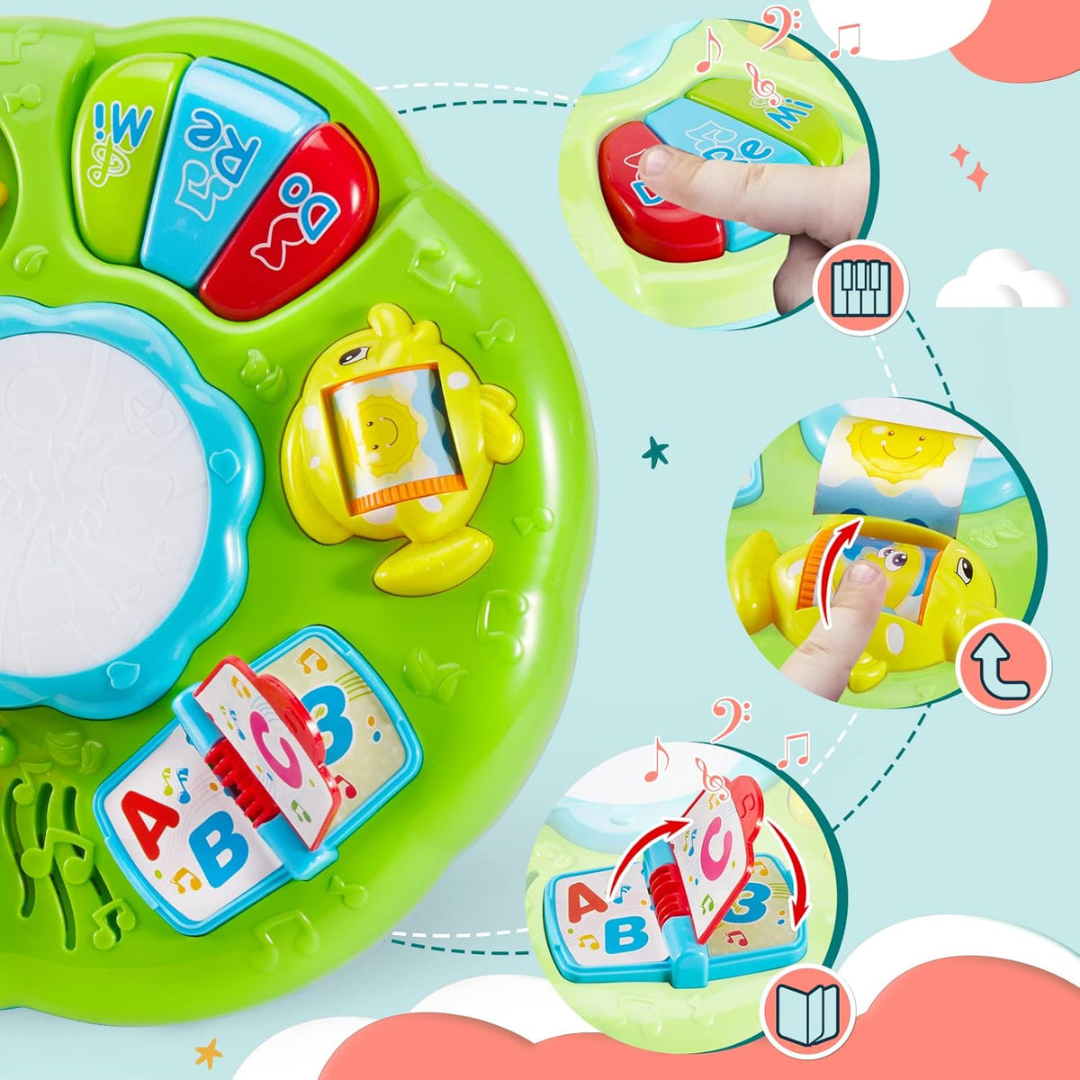 2in1 Toddlers Musical Activity Table