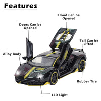 1:32 Diecast Lamborghini Centenario With Acrylic Display Box - Black