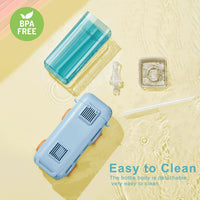 500ml Premium Cute Bus Design Kids Water Bottle - Blue