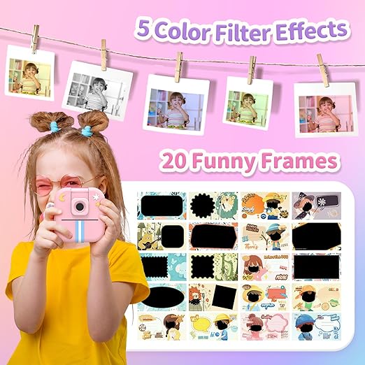 Kids Cute Bunny Instant Print Camera