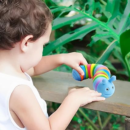 Cute Mini Twisting Colorful Caterpillar Toy