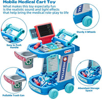 Kids Hospital Medical Trolley Tools Set