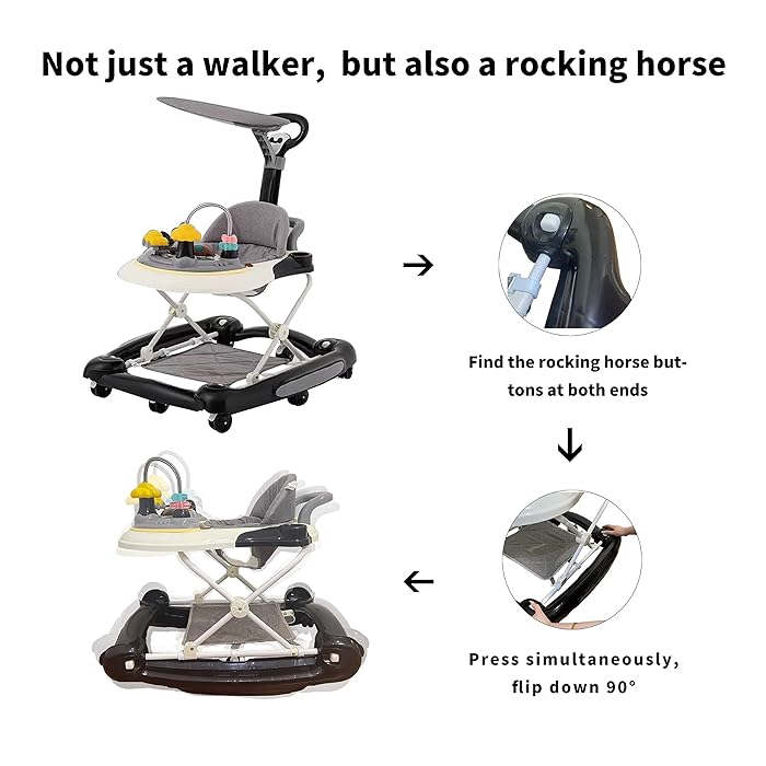 4in1 Portable Baby Musical Walker