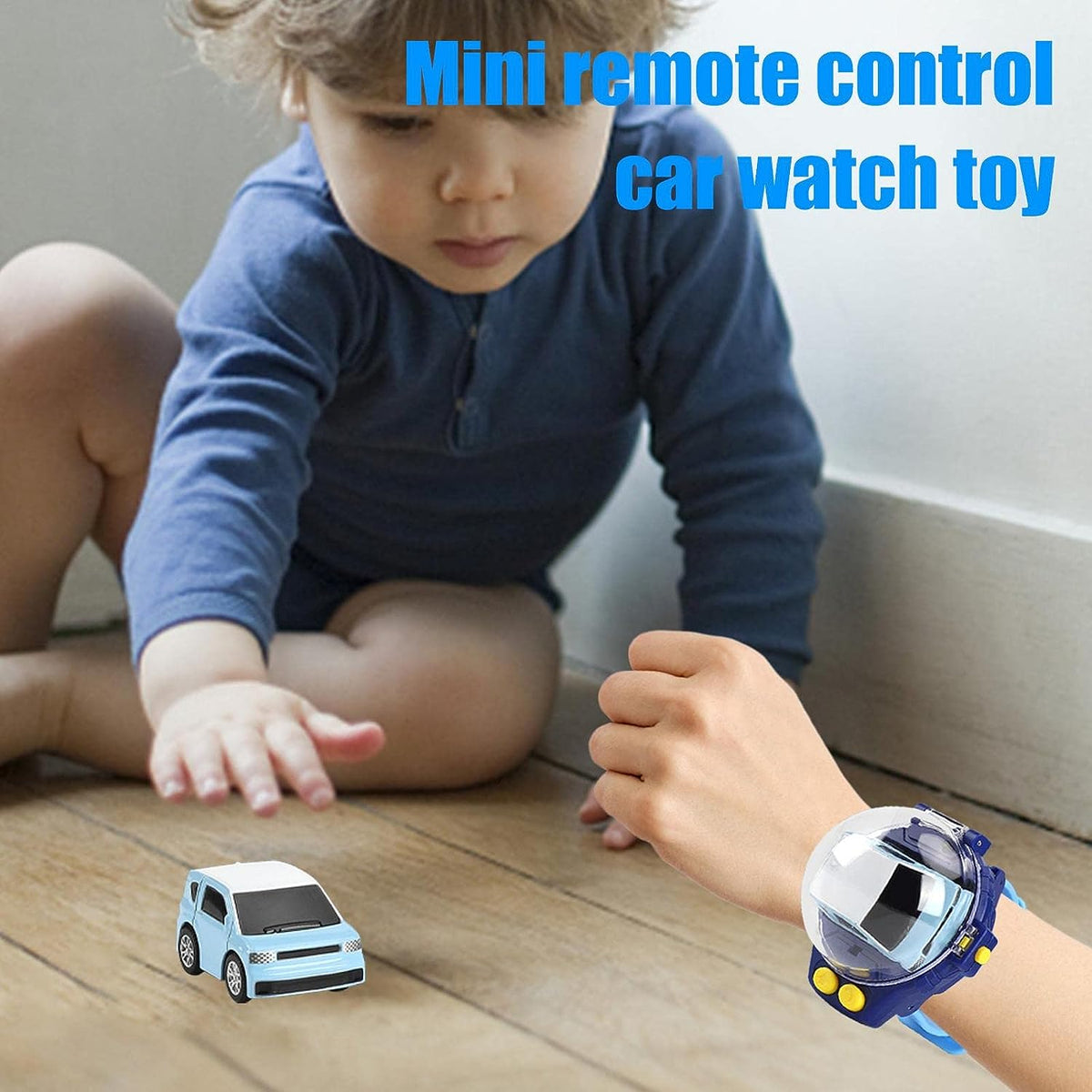 Wrist RC Alloy Car- Blue