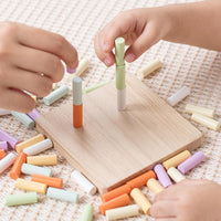 Wooden Montessori Counting Sticks Board
