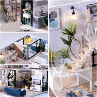 DIY Miniature Modern Luxury Home With LED Lights