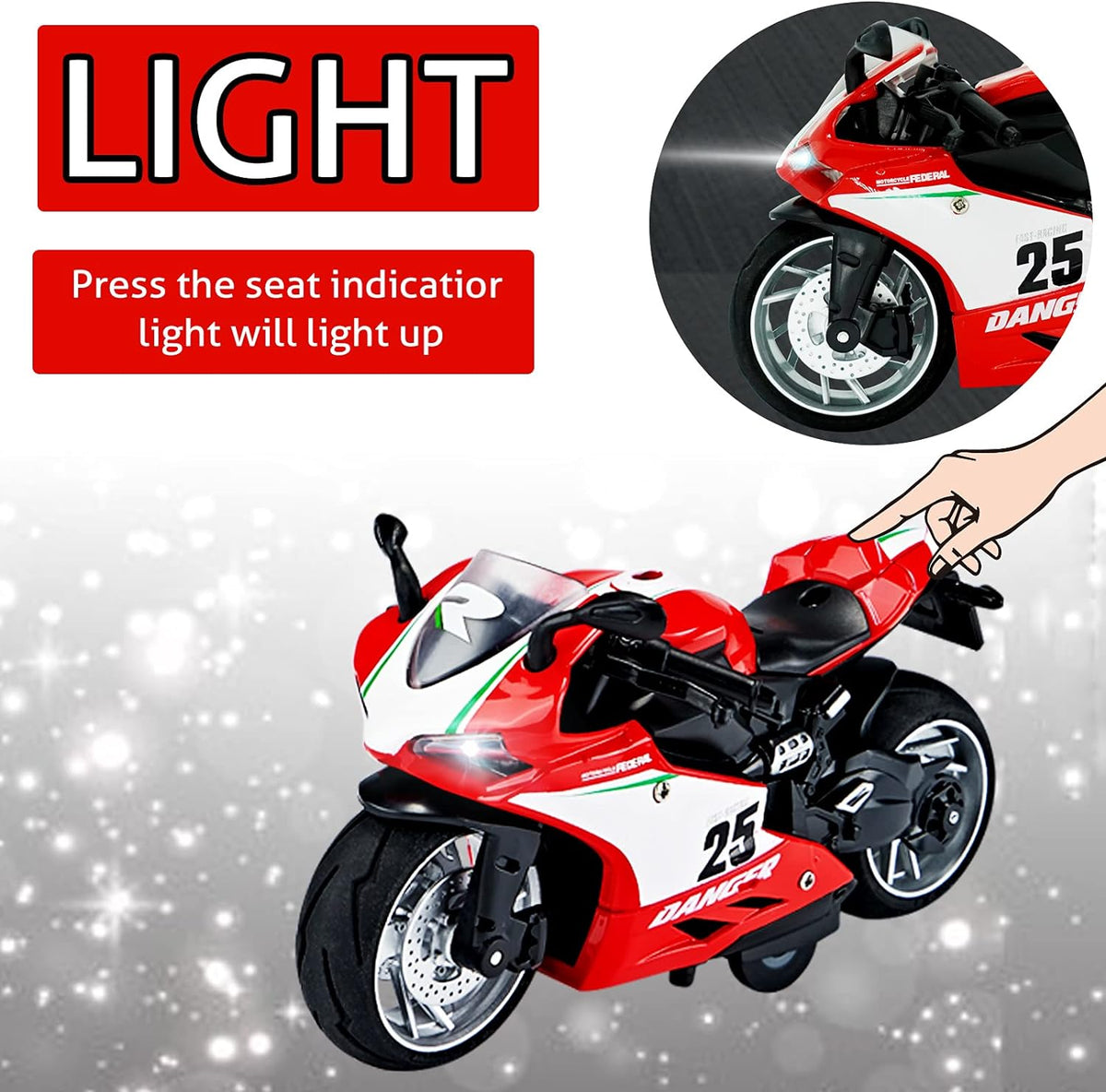 1:12 Diecast Yamaha R6 Style Model Bike