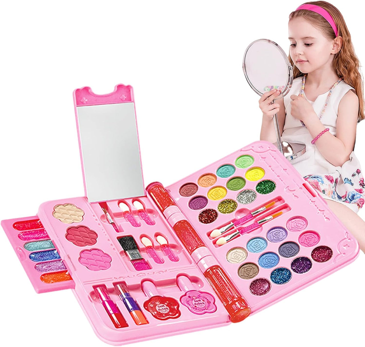 46Pcs Realistic Girls Foldable Makeup Kit