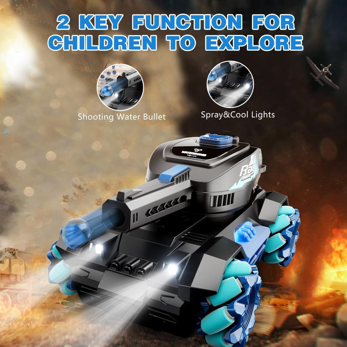 2.4GHz RC Water Bomb Drifting Tank