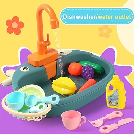 Battery Operated Little Cow Dish Washer