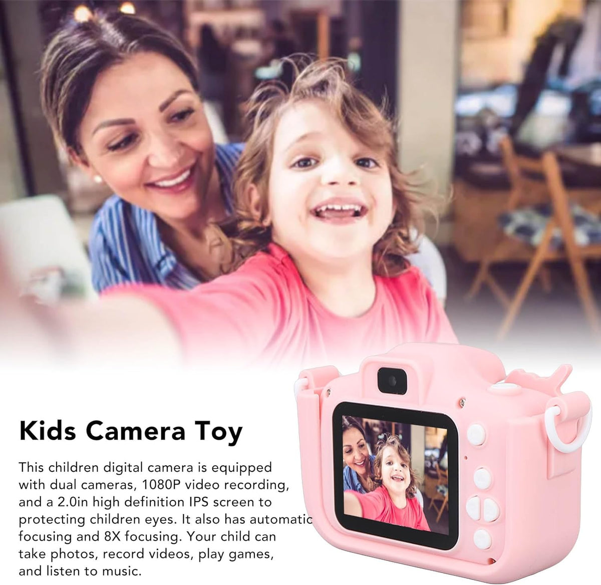 Kids Unicorn Silicon Shell Digital Camera