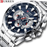 CURREN Tachy Meter Chronograph Stainless steel Watch - Copy