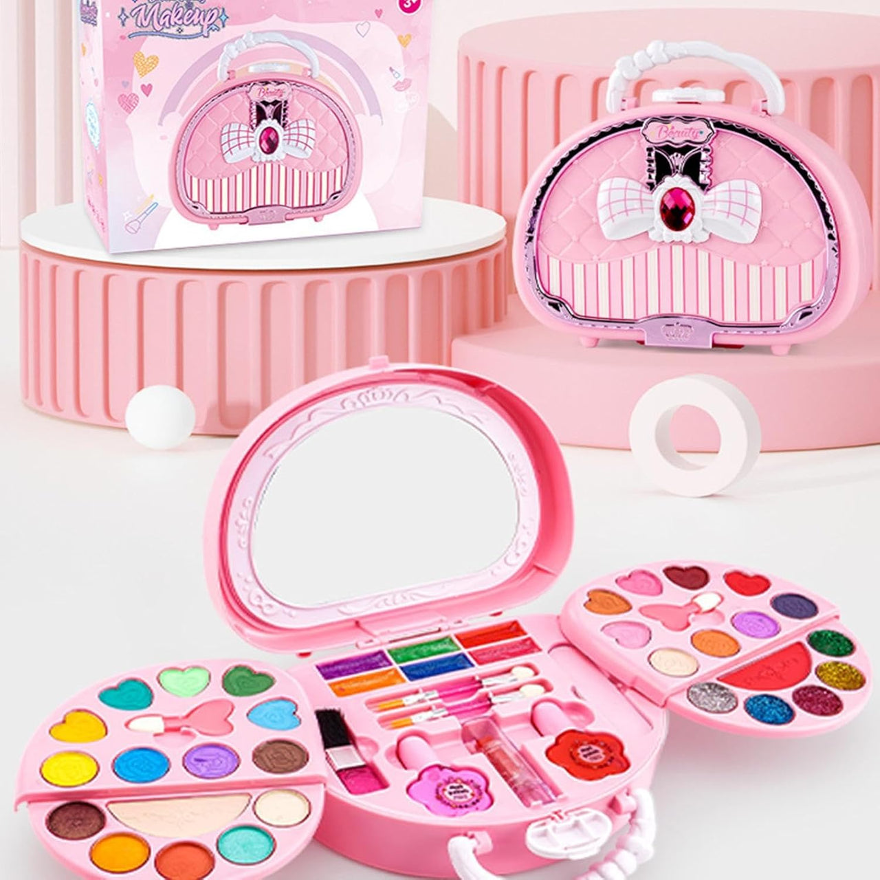 46Pcs Mini Realistic Girls Beauty Handbag
