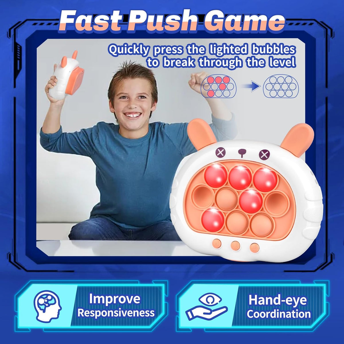 Multi-Modes Electronic Rabbit Pop Puzzle Game Machine