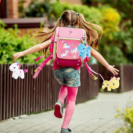 Cute Unicorn Stuffed Keychain - 1Pc