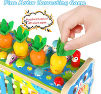 8in1 Wooden Multi-functional Fishing Harvest Turnips Game