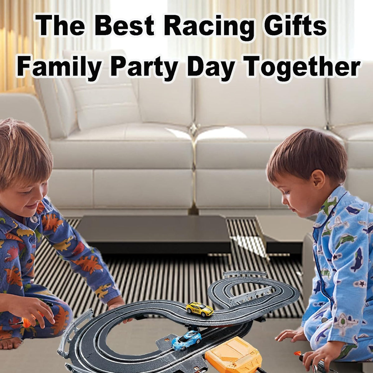 1:64 Electric Circular Overpass Car Racing Track Set