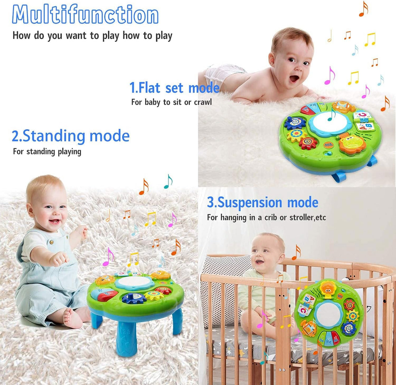 2in1 Toddlers Musical Activity Table