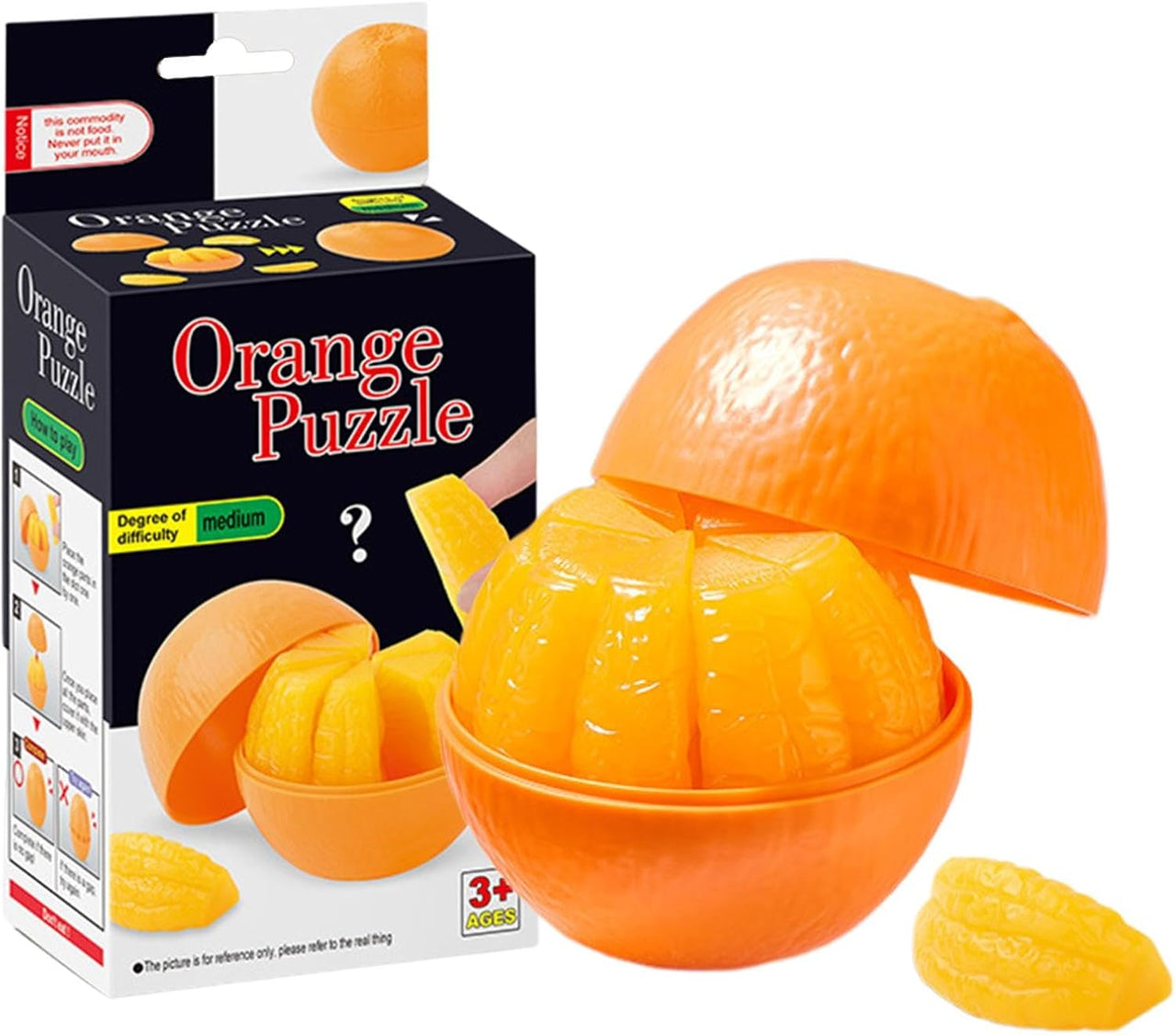 3D Orange Shape Funny Puzzle Toy