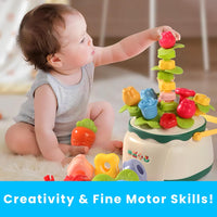Huanger Montessori Flower Nails Bucket