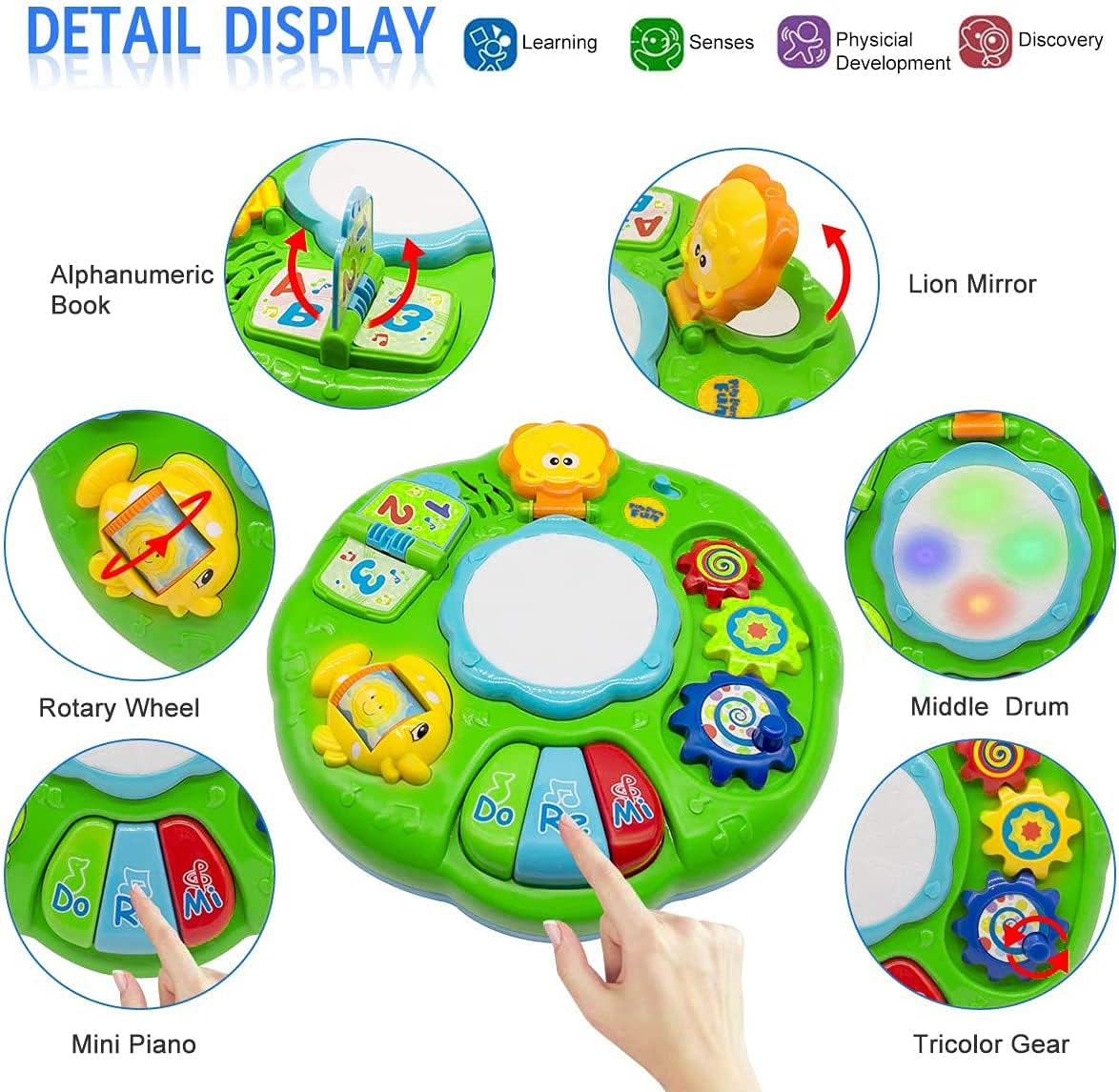 2in1 Toddlers Musical Activity Table
