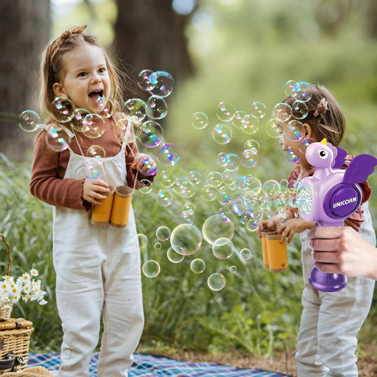 Battery Operated Unicorn Colorful Bubble Wand