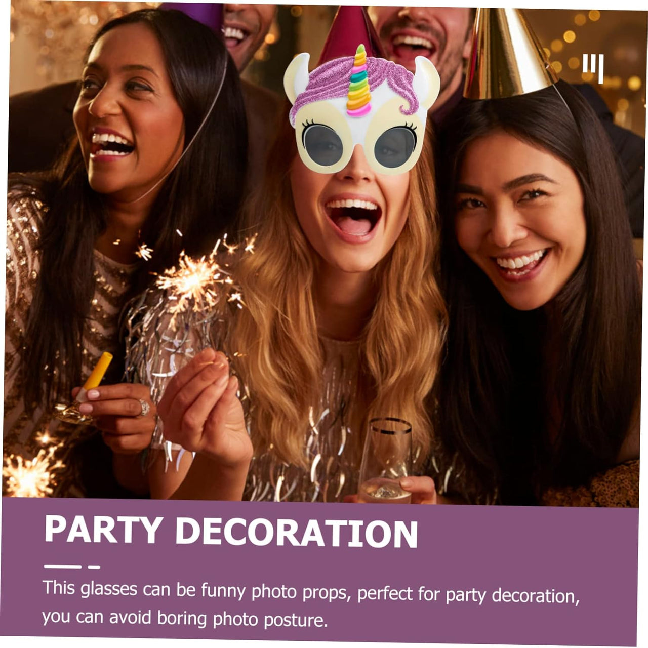 Children's Unicorn Frame Sunglasses - 1Pc